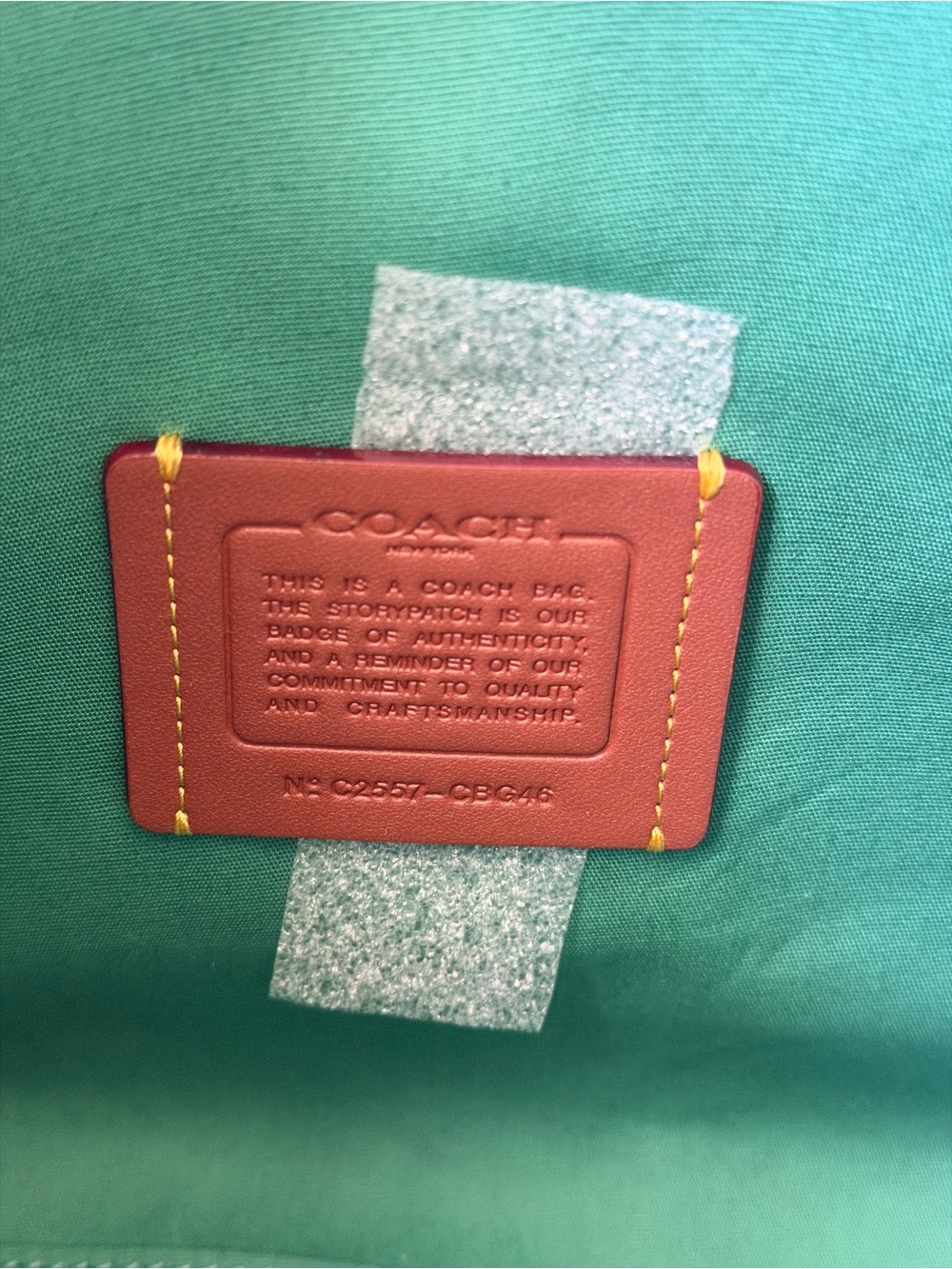 Coach Denim Cargo Tote 26 in Ivy - Picture 9 of 11